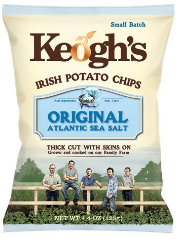 Keogh's Irish Crisps Straight Cut - Lightly Salted 28 x 40g